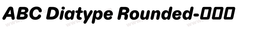 ABC Diatype Rounded字体转换 ABC Diatype Rounded字体转换